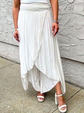 Beige Pull On Pant